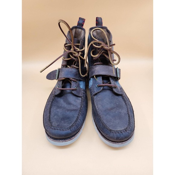 Polo Ralph Lauren SaddleWorth Mens Boots Brown Leather Lace Buckle Size 11D main image 10